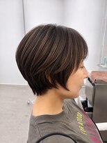 ロエ 元町店(Loe)&nbsp;元町ショートカット白髪ぼかし白髪染めハイライト髪質改善ボブ