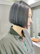 ピークス 千葉店(Peaks)&nbsp;ダークパープル/ショートボブ/ハッシュレイヤーボブ/前髪/韓国