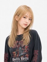 キャロル(CAROL)&nbsp;韓国レイヤー×ミルクティーベージュ｜ハイトーンロング