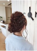 編みこみパーティアップスタイル♪