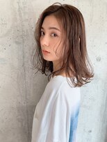 クラフト ヘア デザイン(CRAFT HAIR DESIGN)&nbsp;外国人風フラットミディ×モーブブラウンベージュ
