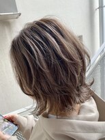 ファンド 千葉(fand)&nbsp;斜めバング/グレージュカラー/デザインカラー/シルキーベージュ