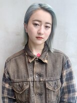 アルバム 銀座(ALBUM GINZA)&nbsp;切りっぱなしボブ_ラベンダーカラーくびれミディ_28437