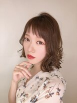 ソードリーフ ヘアーアンドスパ 鶴見店(swordlief hair&spa) 【swordlief 森下栄一朗】ミディアム×ベージュ