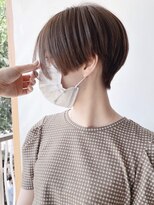 【morio 原宿】ハンサムショート前下がり　ベージュカラー