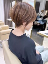 アンド ストーリーズ(&STORIES)&nbsp;大人可愛い前髪ありのひし形マッシュショートパーマ20代30代