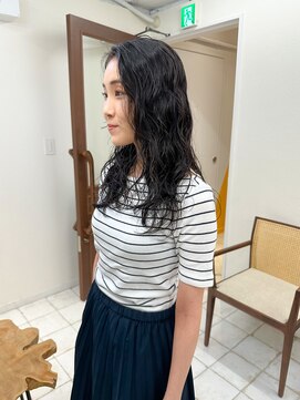 アム(amu) ロングレイヤー×くるくるパーマ×ロングパーマ