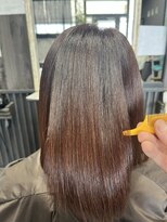 アローズ 荒尾店(arose)&nbsp;艶髪オレンジカラー＋髪質改善トリートメント！