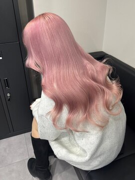 ベレーザ 渋谷(BELEZA) 6890ニュアンスカラーホワイトピンク波巻きミルクティーピンク