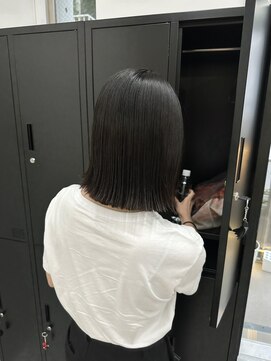 ディジョン(Dijon) 韓国顔まわりレイヤーカットグレージュオリーブベージュブラウン