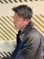 バーバーバー アカバネ(BARBER-BAR AKABANE) 直毛でも綺麗な毛流れショートアップバング ツーブロック#1