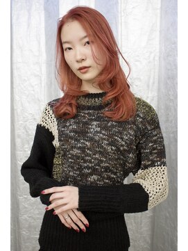 ステップボーンカット トーキョー(STEP BONE CUT TOKYO) 【ステップボーンカット】ロングレイヤー/ミルクティーピンク