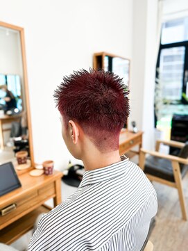 セイドット フクオカ(Say.FUKUOKA) 【メンズ★大名】アップバングスタイル×刈り上げ×ブリーチ