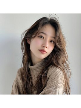 エヌプラスリタ 近鉄八尾(N+lita) 黒髪クラゲヘアーオリーブグレー小顔ココアベージュ