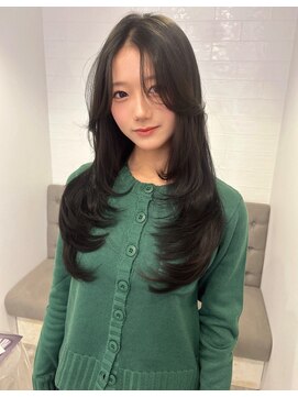 ラヴィズム 長岡店(LUVISM) 韓国/顔周りレイヤー/ダブルカラー/ベージュ/前髪新潟長岡宮関