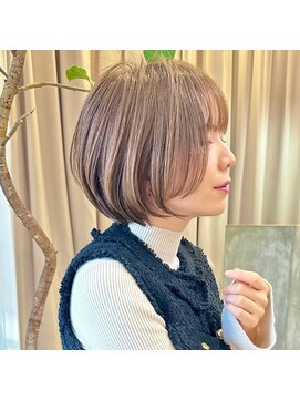 ハルキミナト メゾン(HM MAISON) 30代40代50代ショートボブ丸みショート分け目なしショート