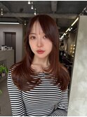 レイヤーカット/顔周りレイヤー/韓国巻き/ハッシュレイヤー