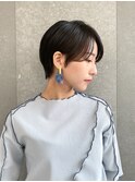 ハンサムショート/丸みショートボブ/20代30代40代50代/顔周り