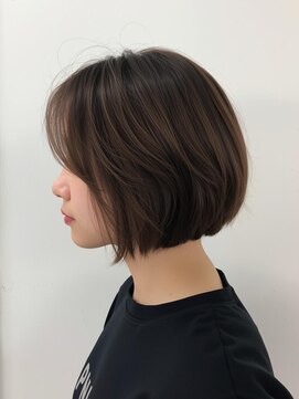 ステアー(stair) 丸みシルエットのミニボブショート/髪質改善【大宮】