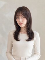 レセ 南柏店(Laissez)&nbsp;重ためミディアムレイヤー/バタフライカット/顔周りレイヤー