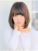 20代30代40代に似合う☆小顔ミディロブ