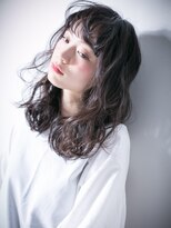 モッズヘア 上尾西口店(mod's hair) *mod's上尾*くせ毛風カールx黒髪の好感度スパイラルセミディw