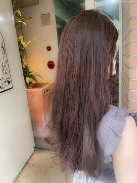 サロンドミルク 原宿(salon de MiLK) ナチュラルラベンダーピンク 髪質改善 モテモテ