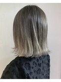 切りっぱなしボブ×バレイヤージュ