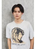 爽やかなセンターパート