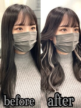 リリー(Lilley) 【Lilley 稲永麻衣】インナーカラー＋ヘアエクステ 天神/今泉