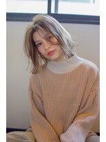 エルクバイコットン(elk by Cotton)&nbsp;【elk by cotton平塚】イヤリングカラー/ボブ/ベージュ