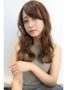 オースティン 流山おおたかの森(AUSTIN) 大人かわいい前髪セシルカットココアブラウンフリンジウェーブ