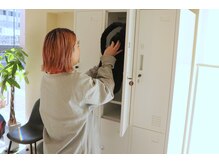 『お客様用鍵付きロッカー』ーお客様のお荷物を丁寧・安全に保管しますー