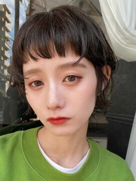 カムジーヘッドカミノウラ(COMEGHEAD KAMINOURA) 大人可愛い２０代３０代４０代黒髪前下がりショートボブ