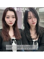レディアル 渋谷(REDEAL)&nbsp;ワンホンヘア/韓国ヘア/前髪[レイヤーカット/渋谷]