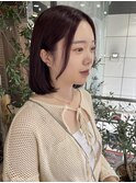 くすみピンクベージュ/ボブ【戸田雅子】