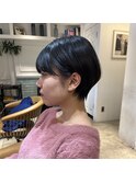 ドライでまとまるダークグレージュショートボブ吉祥寺