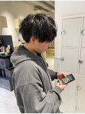 メンズ波巻きパーマ
