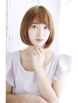 シュシュット(chouchoute) 美髪質改善ピンクブラウンエアリーロング切りっぱなしボブ/114