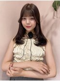  ベージュ/韓国ヘア/渋谷/レイヤー/顔まわり/前髪