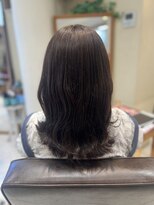美容室 パルス 静岡鷹匠店(PALS) 外ハネ ミディアム 韓国風 髪質改善 アッシュブラウン
