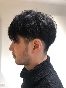 メンズカット バイ ソイクフ(メンズカット by SOY-KUFU) MEN'SHAIRアッシュブラックベリーショートダークアッシュ