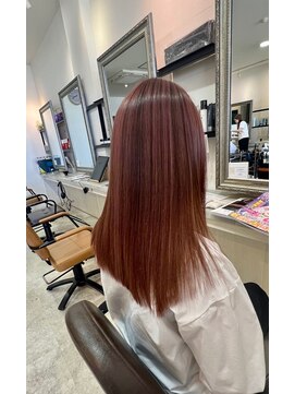 シェイプスヘアデザイン 自治医大店(Shape's hair design) ピンク系アンブレラカラー