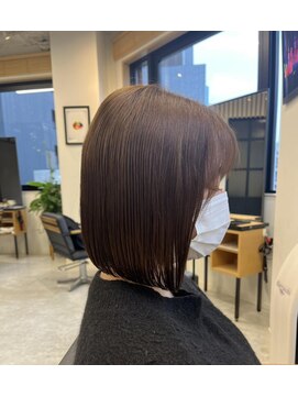 アバーブ ギンザ(Above Ginza) 20代30代40代50代◎切りっぱなしボブ/ブラウンカラー