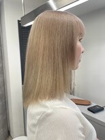 ハイトーンカラーミルクティーベージュピンクベージュ韓国30代