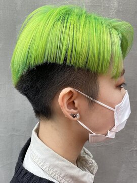 テーラヘアー 稲毛店(TELA HAIR) 蛍光☆グリーン