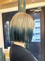 ロンドアジュール 横浜(Lond azur)&nbsp;★デザインカラー！裾カラー！ボブハイトーンカラー