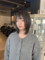 コワファースト 大分(COIFF1RST)&nbsp;顔周りレイヤーカットのボブ