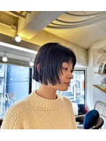 ア セカンド 清藤美容室第弐號(a sekand)&nbsp;顔周りレイヤー×切りっぱなしボブ