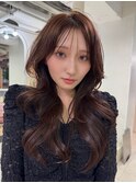フェイスレイヤーカット*ロングヘア*顔周り*ロング*髪質改善